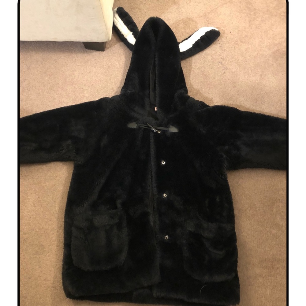The coat with rabbit ears